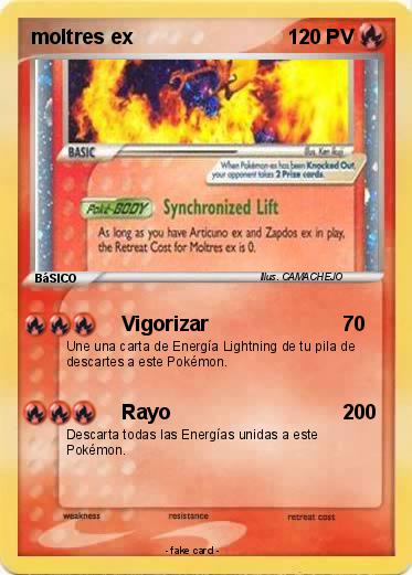 Pokemon moltres ex