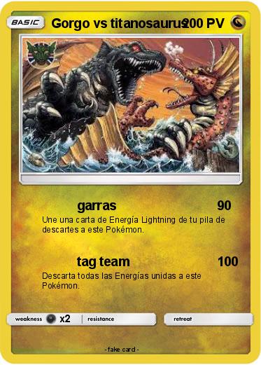 Pokemon Gorgo vs titanosaurus