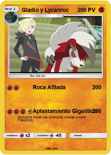 Pokemon Gladio y Lycanroc