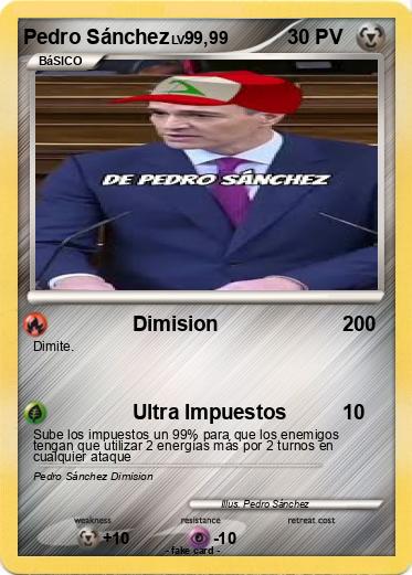 Pokemon Pedro Sánchez