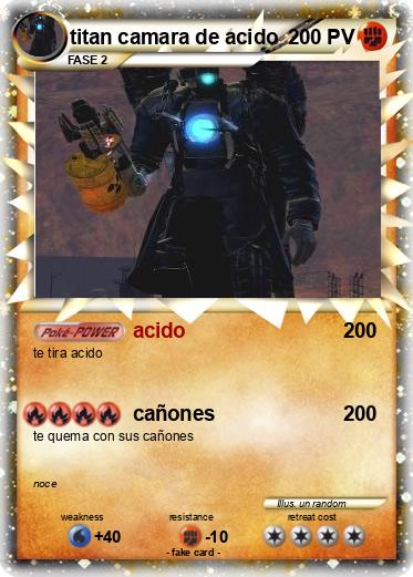 Pokemon titan camara de acido