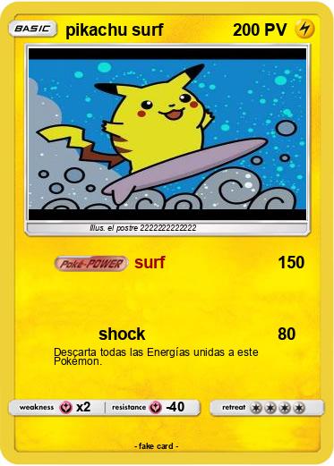 Pokemon pikachu surf