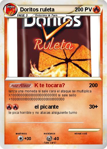 Pokemon Doritos ruleta