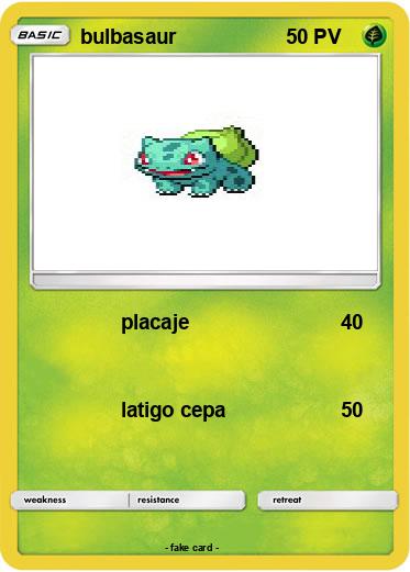 Pokemon bulbasaur