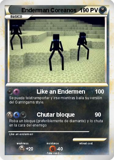 Pokemon Enderman Coreanos