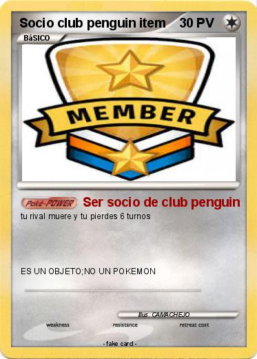Pokemon Socio club penguin item