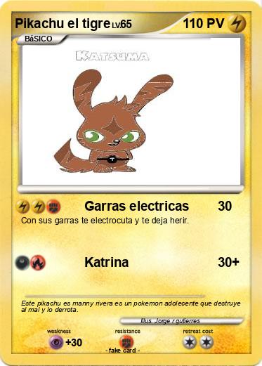Pokemon Pikachu el tigre