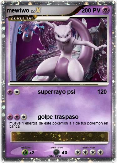 Pokemon mewtwo