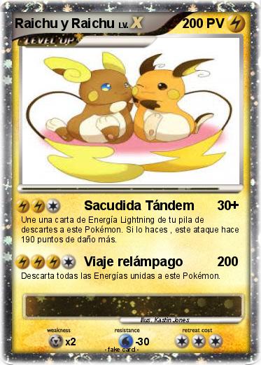 Pokemon Raichu y Raichu