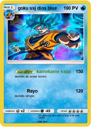 Pokemon goku ssj dios blue
