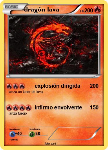 Pokemon dragón lava