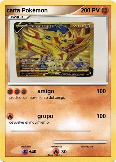 Pokemon carta Pokémon