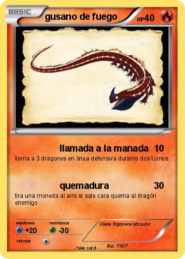 Pokemon gusano de fuego
