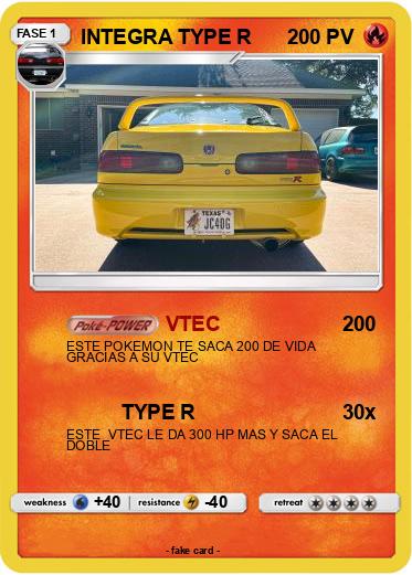 Pokemon INTEGRA TYPE R