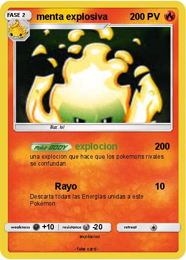 Pokemon menta explosiva