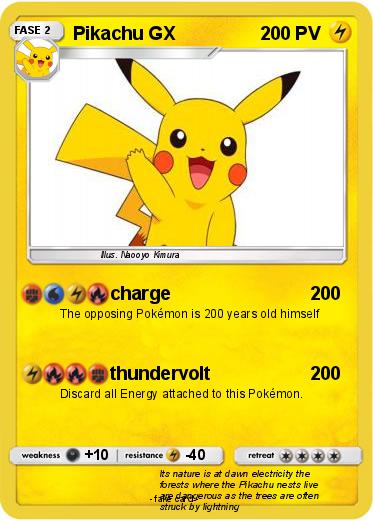 Pokemon Pikachu GX