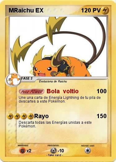 Pokemon MRaichu EX