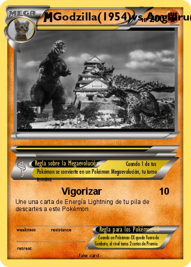 Pokemon Godzilla(1954)vs Anguiru(1955)