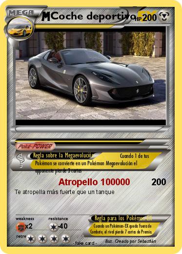 Pokemon Coche deportivo
