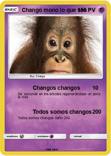 Pokemon Chango mono lo que sea