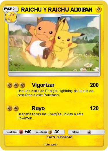 Pokemon RAICHU Y RAICHU ALOLAN