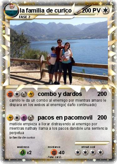Pokemon la familia de curico