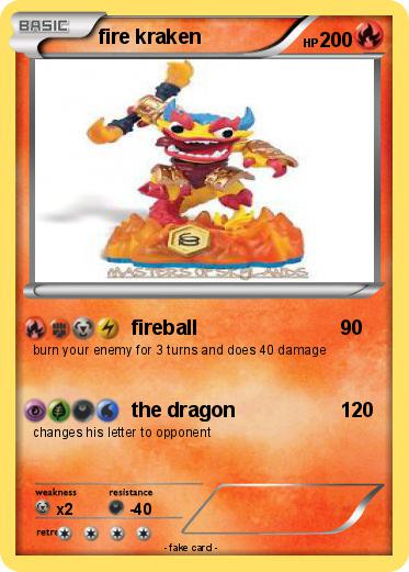 Pokemon fire kraken