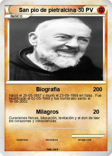 Pokemon San pio de pietralcina