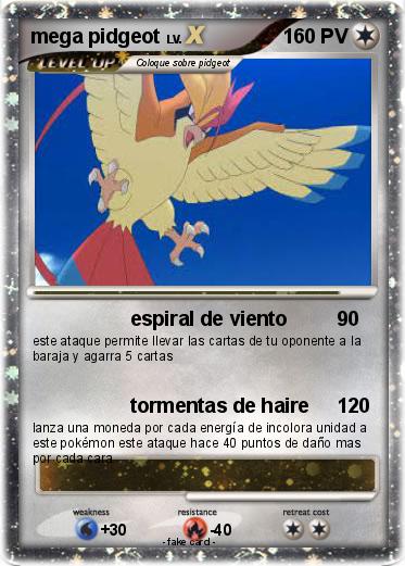 Pokemon mega pidgeot