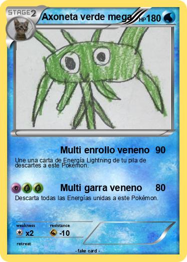 Pokemon Axoneta verde mega