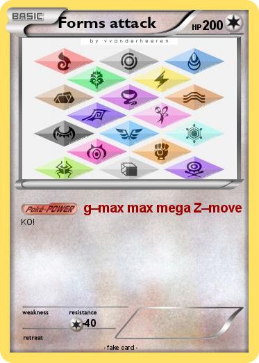Pokemon Forms attack