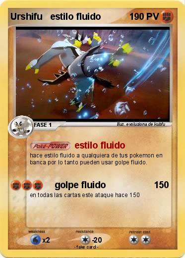 Pokemon Urshifu   estilo fluido