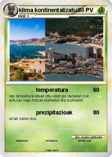 Pokemon klima kontinentalizatua