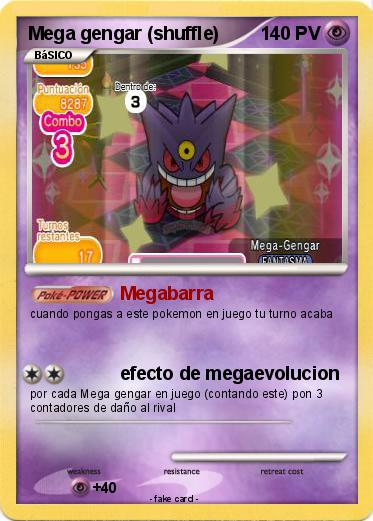 Pokemon Mega gengar (shuffle)