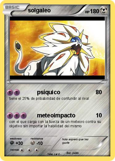Pokemon solgaleo