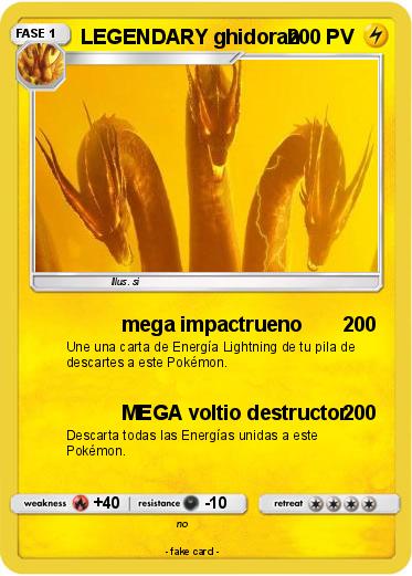 Pokemon LEGENDARY ghidorah