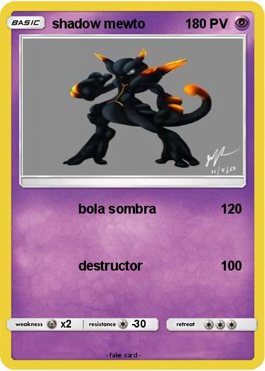 Pokemon shadow mewto