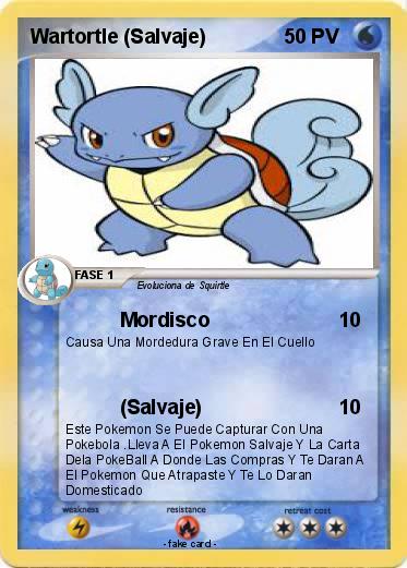 Pokemon Wartortle (Salvaje)