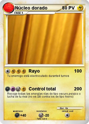 Pokemon Núcleo dorado
