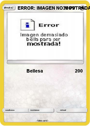 Pokemon ERROR: IMAGEN NO MOSTRADA