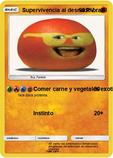 Pokemon Supervivencia al desnudo brazil