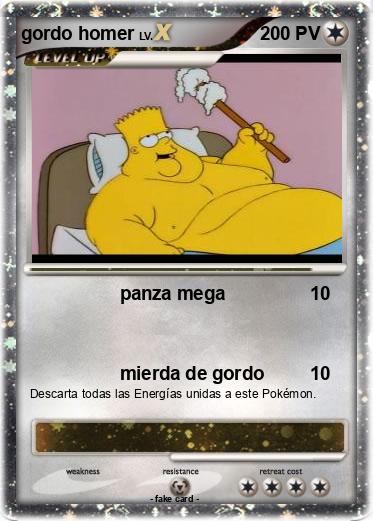 Pokemon gordo homer