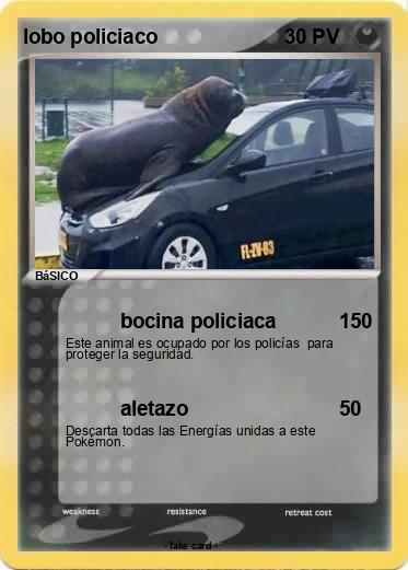 Pokemon lobo policiaco