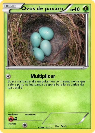 Pokemon Ovos de paxaro