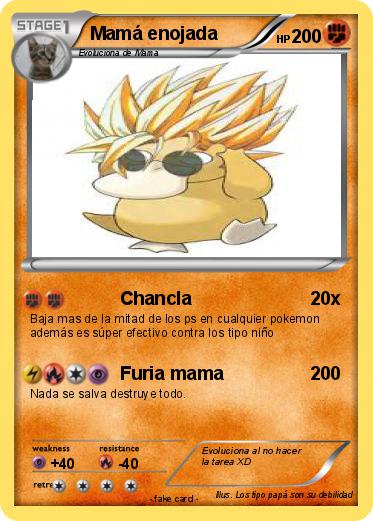 Pokemon Mamá enojada Pokemon Mamá enojada