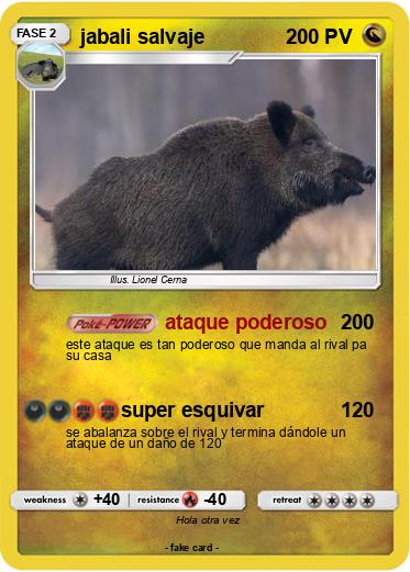 Pokemon jabali salvaje
