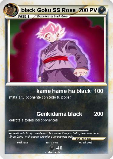 Pokemon black Goku SS Rose