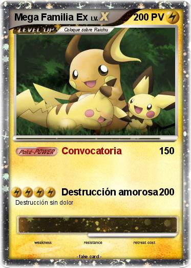 Pokemon Mega Familia Ex