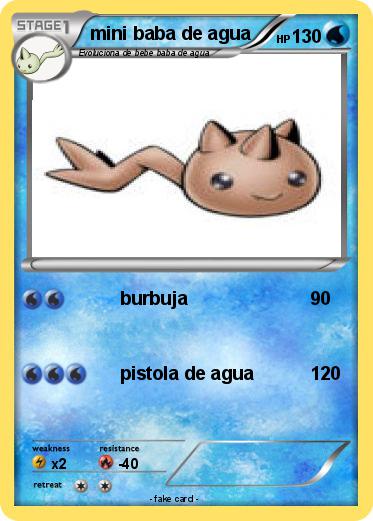 Pokemon mini baba de agua