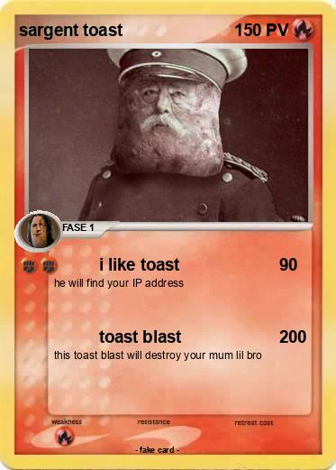 Pokemon sargent toast
